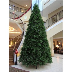 Искусственная ёлка «Праздничная», каркасная, 400 см, 4210 ПВХ веток, d нижнего радиуса 210 см