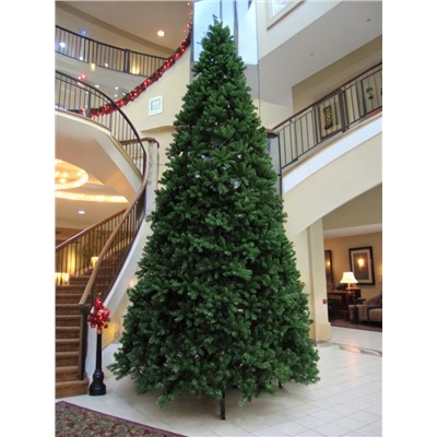 Искусственная ёлка «Праздничная», каркасная, 400 см, 4210 ПВХ веток, d нижнего радиуса 210 см