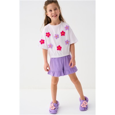 Джемпер трикотажный для девочек (футболка) PLAYTODAY, 1240032