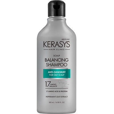 KeraSys Hair Clinic Шампунь лечение ЖИРНОЙ кожи головы 180 мл