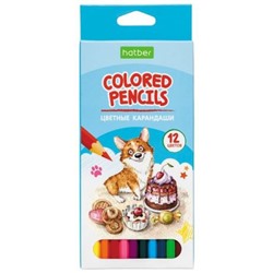 Карандаши 12цв ECO "Pets story" к/уп (066253) Хатбер