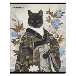 Тетрадь 48л., клетка "Японский кот"