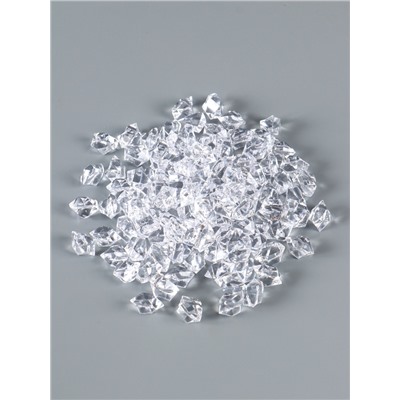 Декор искусственный лёд из пластика «Льдинка», 25×18 мм, набор 260 шт., 440 г, прозрачный