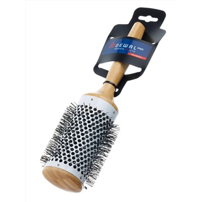 Dewal Термобрашинг для укладки волос BRBAM-01 SN, керамическое покрытие, дерево, 58/77 мм 20829