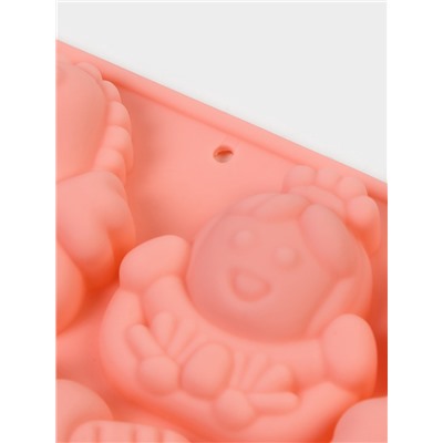 Форма для шоколада Доляна «Волшебство», силикон, 23×16.5×2 см, 14 ячеек, розовая