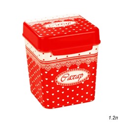 Банка с ложкой 1,2 л Уют / М4822 /уп 12/ сахар