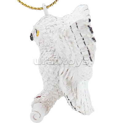 Полирезиновая подвеска "Сова со свитком" 8см