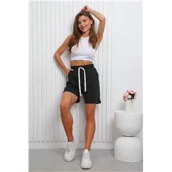 22285 Шорты женские (Темно-зеленый)