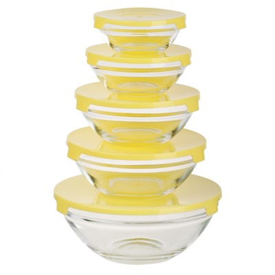 Набор салатни.стекло Желтый 878-607