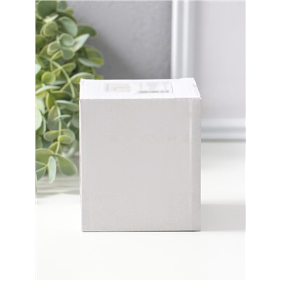 Аромалампа для эфирных масел «Грани. Куб», чёрные, 8×8×9.5 см