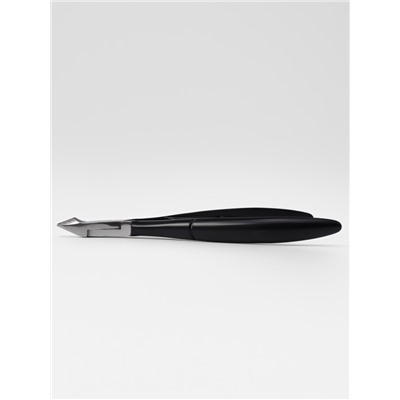 Кусачки маникюрные для кутикулы, двойная пружина, 11 см, длина лезвия-8 мм, чёрные, серебристые