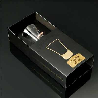 Стопка с пулей «Непробиваемая», в коробке, 40 мл