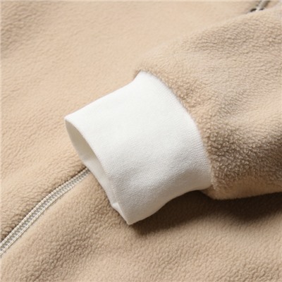 Комбинезон детский флисовый, бежевый, рост 80-86 см