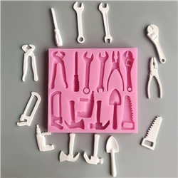 Молд силиконовый «Инструменты» 13.6×13×1.2 см