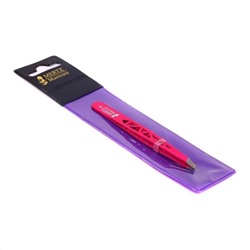 Mertz Пинцет косметический скошенный 189, розовый, 9,5 см 235