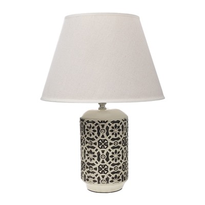 Настольная лампа с абажуром RISALUX «Ивела», Е27, 40 Вт, 30×30×39 см