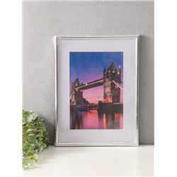 Фоторамка для фото 30×40 см, с паспарту 21×30 см, Vivo, серебро