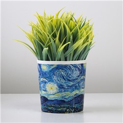 Кашпо для цветов «Искусство», 1.6 л, d=14 см, h=14 см, пластиковое