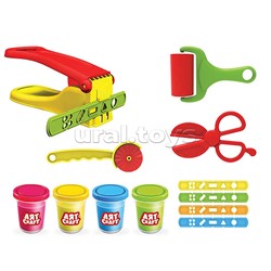 Набор для лепки "Ручной пресс" тесто 4х56г