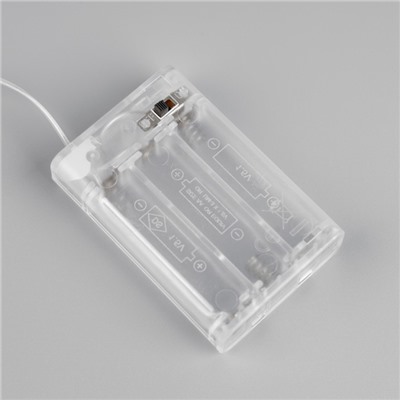 Светодиодная лента Luazon Lighting 1 м, IP20, SMD2835, 30 LED/м, 3хААА, свечение мульти