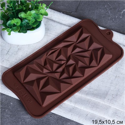 Форма для шоколада силиконовая / HL-245 /уп 300/ 21*10,3*1 см/ 0,04/ ПРОМО АКЦИЯ