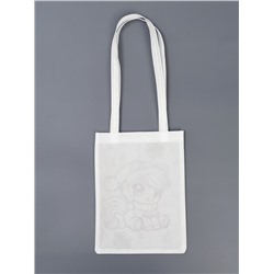 Сумка-Шопер детская, под роспись «Новогодняя лошадка»