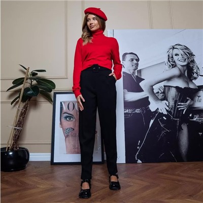 Брюки женские DommoD, чёрные, размер 42 (S)