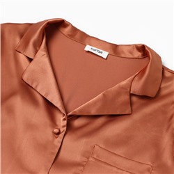 Пижама женская (рубашка, брюки) KAFTAN Terracotta, размер 44-46