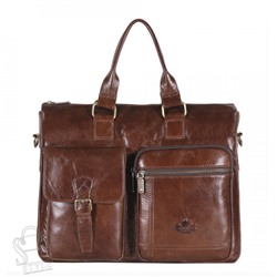 Портфель мужской кожаный 0065Z brown Zinimsk