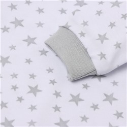 Лонгслив для мальчика, рост 68 см, серые звёзды