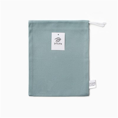Мешочек текстильный Этель Home collection green 27×34 см, 61% лён, 39% хлопок