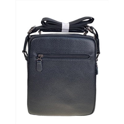 Сумка мужская из искусственной кожи, цвет черный