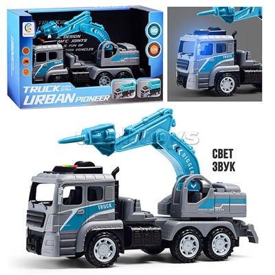 Машина "СтройЛидер" (свет, звук) в коробке