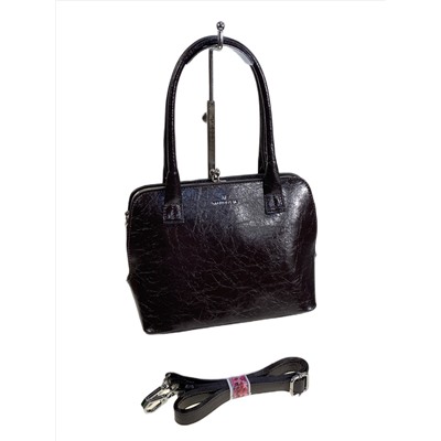 Женская сумка из натуральной кожи, цвет шоколад