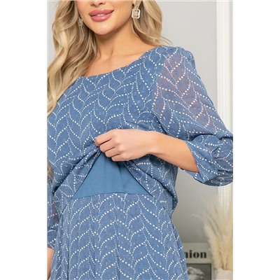 Платье "Пелагея" (голубое) П4969