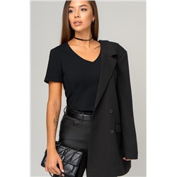 Женская футболка с V образным вырезом Happyfox