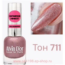 Alvin D`or Лак для ногтей Holographic тон 711 фруктовый сахар 15мл
