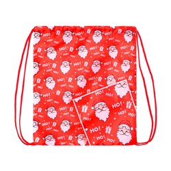 Мешок новогодний под сладости, Ho-Ho,(мягкий полиэстер плотностью 210D) 29×34 см