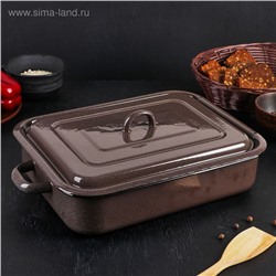 УЦЕНКА Противень 4.5 л коричневый рябчик