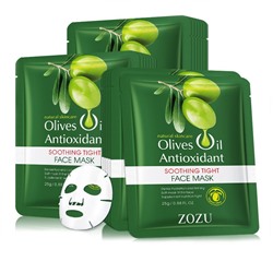 Тканевая маска для лица с экстрактом оливы ZOZU