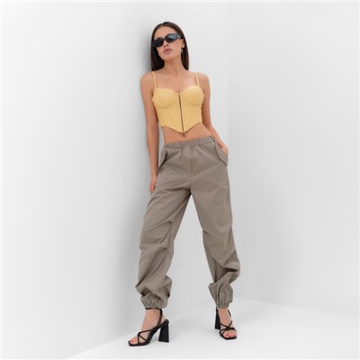 Брюки женские карго MIST, серые, размер 44-46 (М)