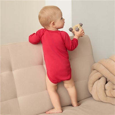 Боди детское MINAKU, рост 80-86 см, красное