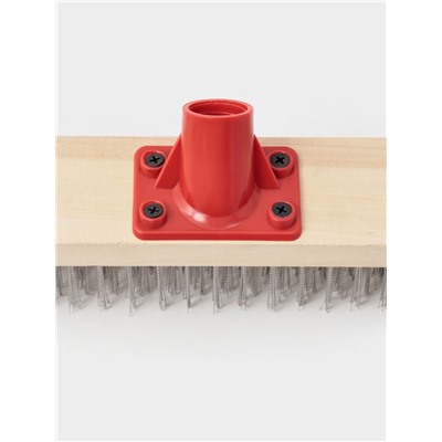 Щётка для пола с металлической щетиной, 30 см