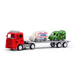 Автовоз "Автопуть" с транспортом, под колпаком