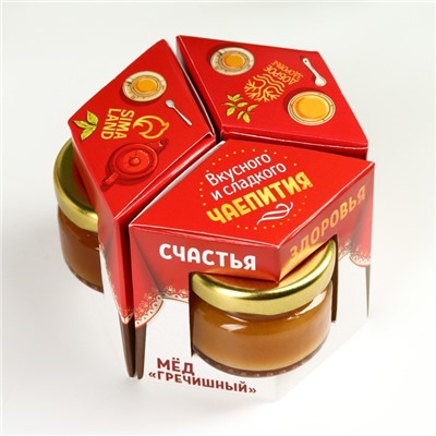 Мёд «Вкусного и сладкого чаепития», набор 3 шт. х 30 г