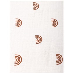 Покрывало Крошка Я «Радуга» 100×130 см, муслин, 4 слоя, хлопок 100%