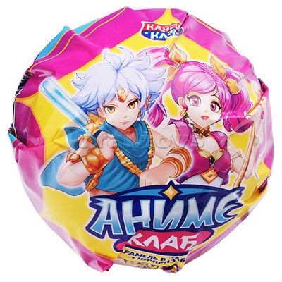 Карамель на палочке в наборе с подарком "Лизунец MAXI Аниме Клаб" 112гр*24шт.