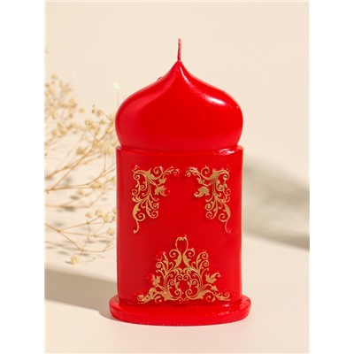 Свеча декоративная «Пасхальная свеча с куличиком», 8×15 см, 180 г