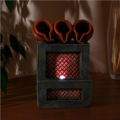 Фонтан настольный «Рувим», 15×12.5×24 см, с подсветкой