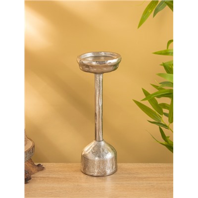 Подсвечник для свечи 9 см «Грэй», 39 см, металл, золото